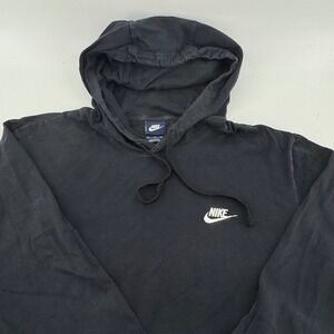 Nike Men's Black 90's Long Sleeve Hoodie‎ Pullover Casual Athleisure Size XL